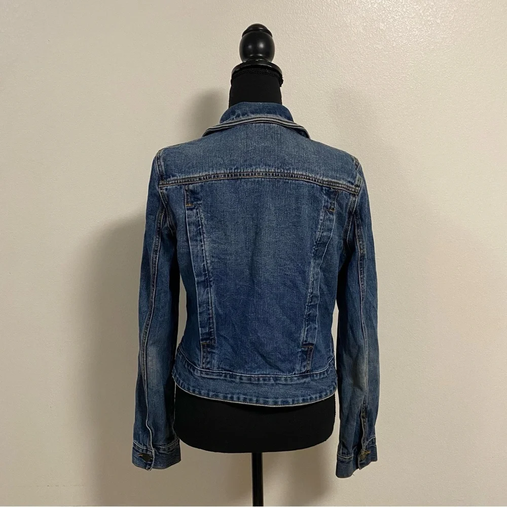 Free People Jacket Women’s Size Small Medium Wash Denim Jacket - Picture 7 of 14